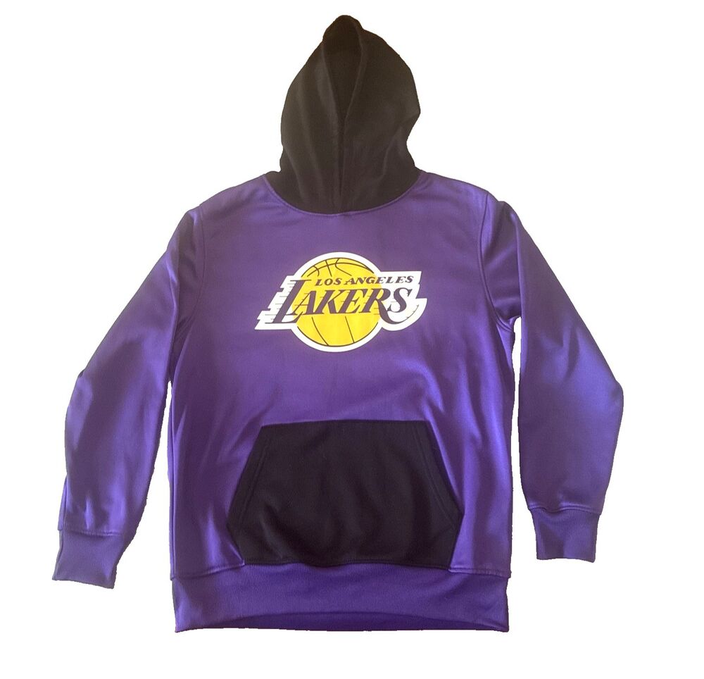 LAKERS Pull Over Hoodie With Front Pocket - Polyester YOUTH 14/16